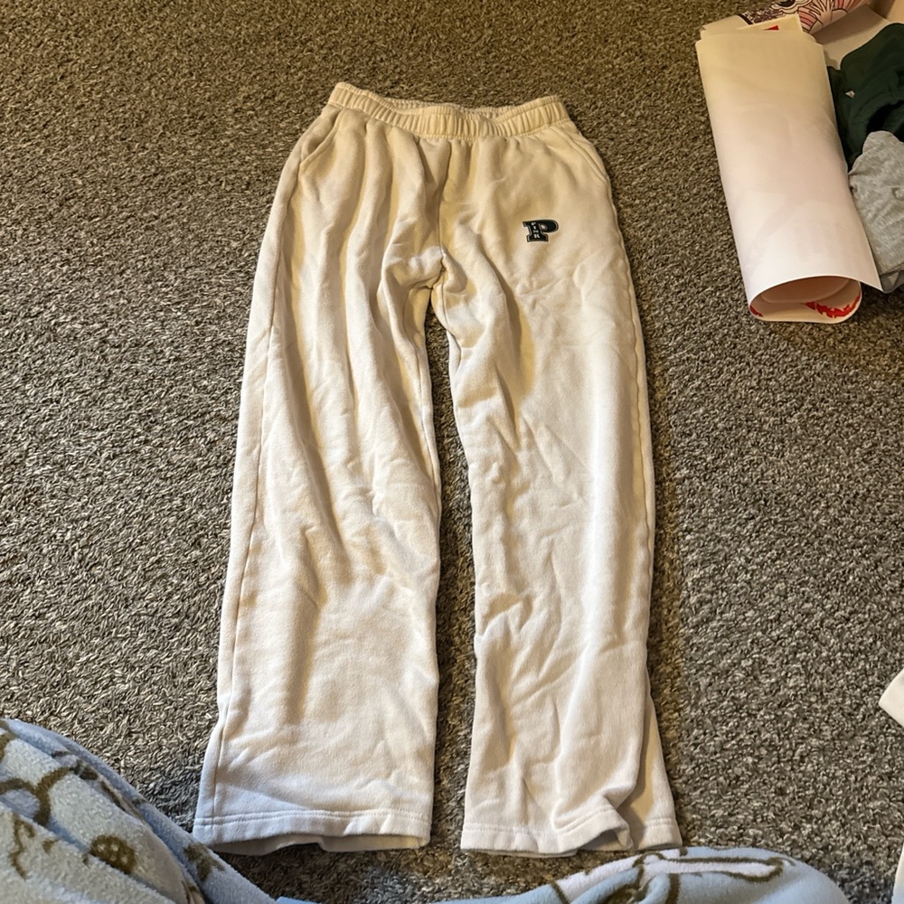 Cream Sweatpants (VS PINK)